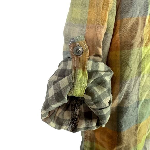 Woolrich Women's XXL Roll Tab Sleeve Shirt Conundrum Convertible Multicolor - Picture 8 of 11